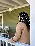 مینی اسکارف بابونه وارداتی
